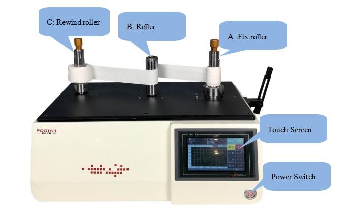 ASTM D1000 High Speed Unwind Tester , Uncoil Adhesion Testing Machine Touch Screen
