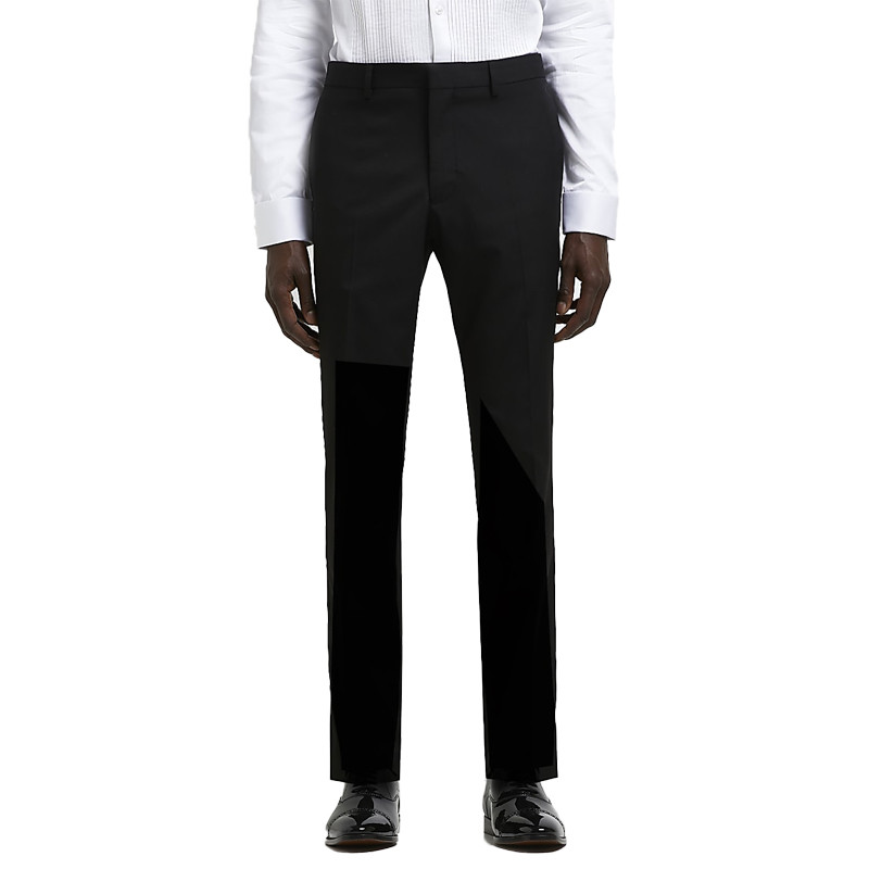 Custom Mens Tuxedo Suit Fashion Slim Fit Black For Special Occasion Formal Wear 2PCS