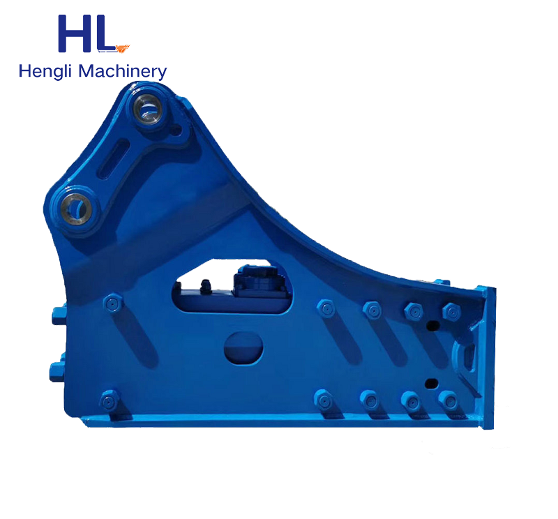 HL85 Hydraulic rock breaker excavator silenced hydraulic jack hammer chisel pile hydraulic breaker through bolt