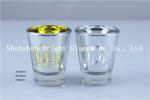 Electroplating Color Glass Candle Holder