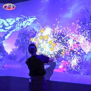 3800 Lumens Throwing Wall Projection Games 1024*768 Shape Adjustable