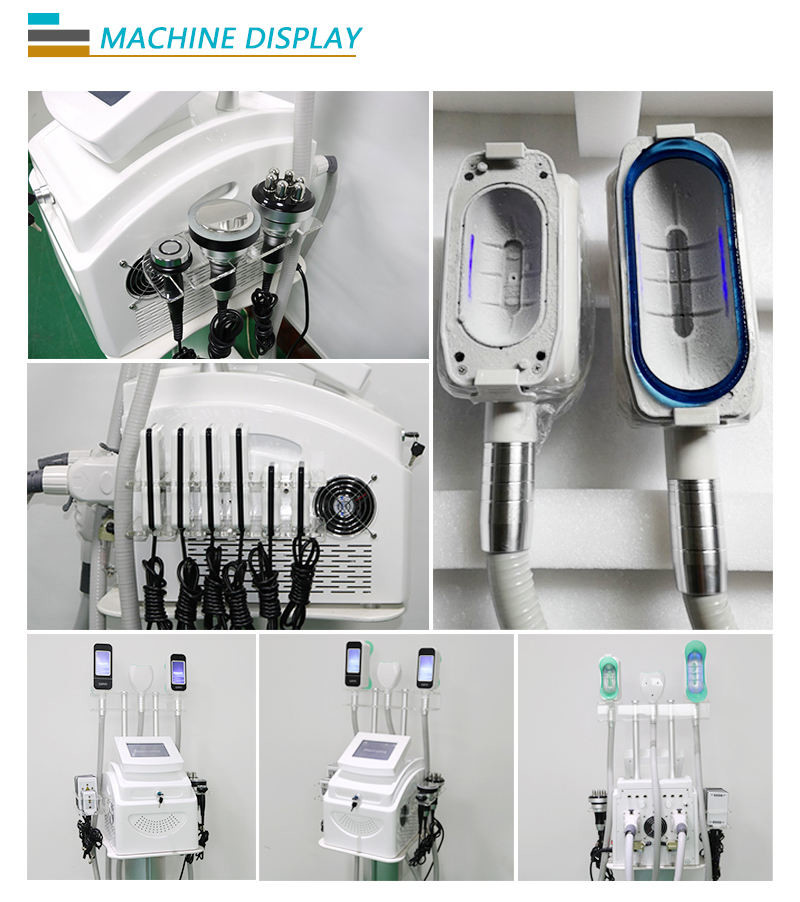 650nm 5 In 1 Vacuum Ultrasonic Cavitation 40K Cryolipolysis Slimming Machine