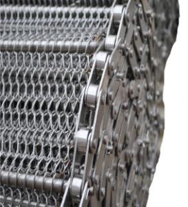 China 304SS Herringbone Conveyor Belt Chain Wire For Roasting Food wholesale