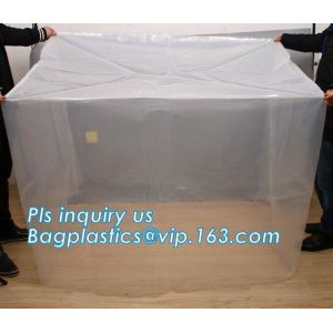 PE Moisture Proof Plastic Pallet Cover, POLYETHYLENE SHRINK PALLET COVERS,