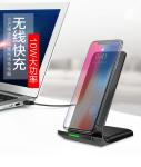 Led Light Samsung Phone Charger Stand , 2 Coils Wireless Charging Pad Stand