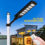Battery 3.2V/16000MAH 100lm/w 100w 200w 300w Solar Street Light with Remote