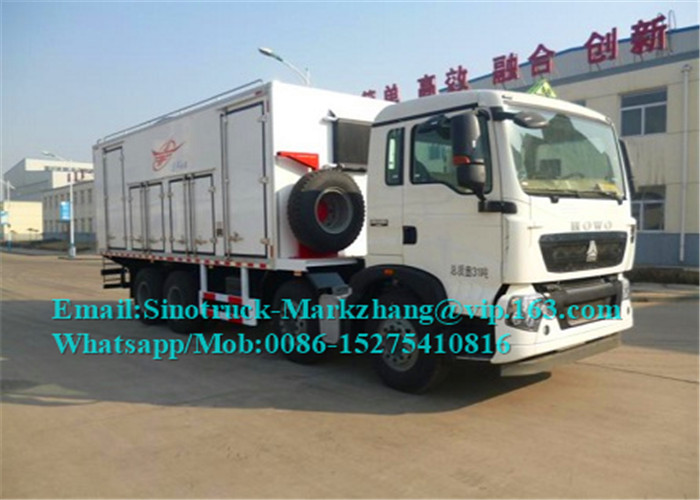 Heavy Mining Crushing Equipment ANFO Emulsion Truck With HOWO 8x4 Chassis