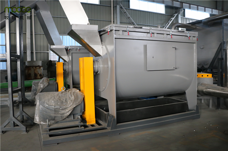 Dewatering Plastic Film Recycling Machine HDPE Washing Line 5000KG/H