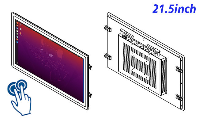 21.5-Inch Integrated Linux Display for Smart City Applications and Industrial Equipment