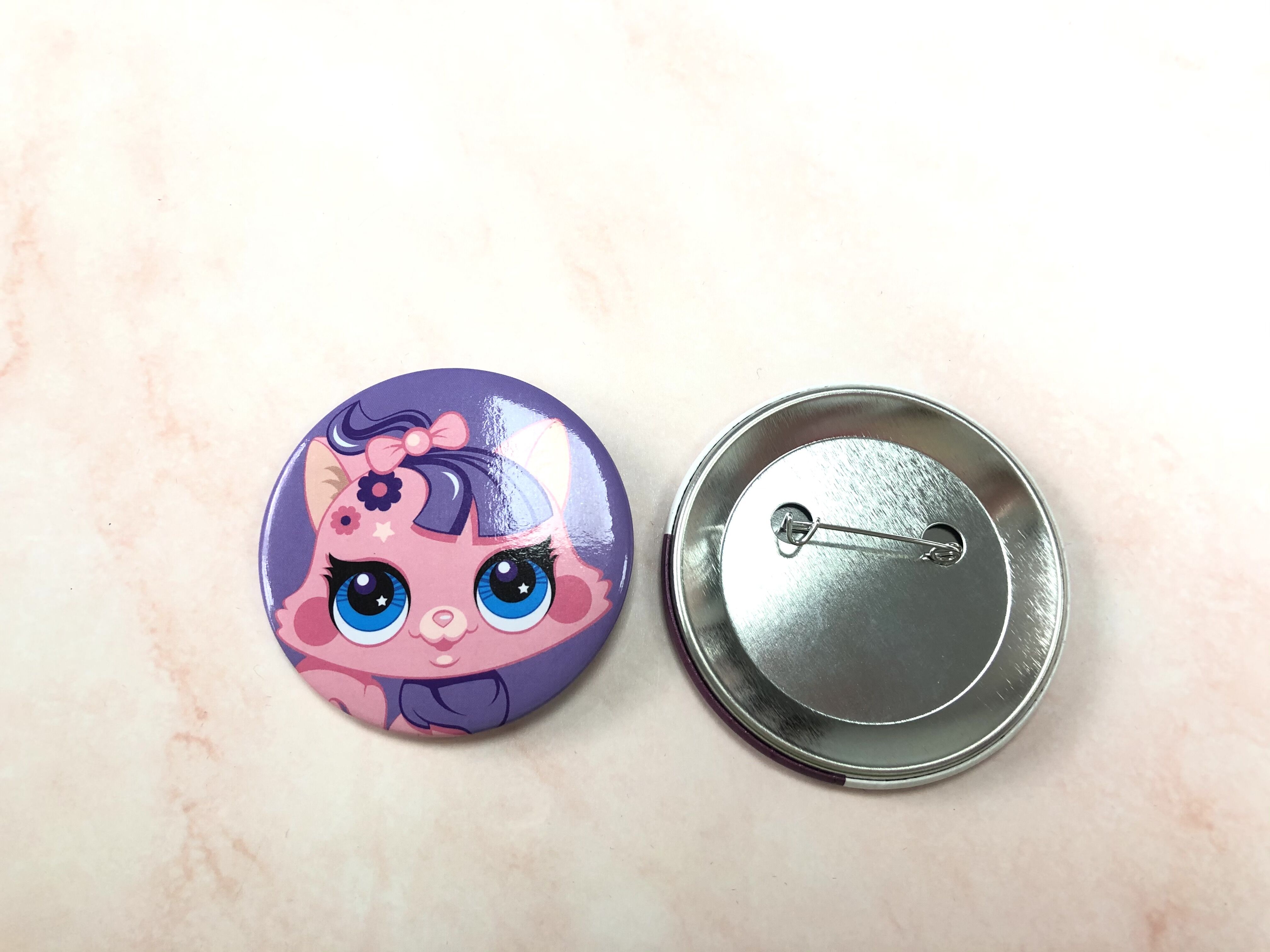 Hot Sale Badge Maker Plain Promotional Reflective Sublimation Printing Assorted Blank Logo Custom Badge Pin Button