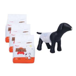China Soft Eco Friendly Disposable Pet Diaper Non Woven Fabric XL Male Dog Diapers wholesale