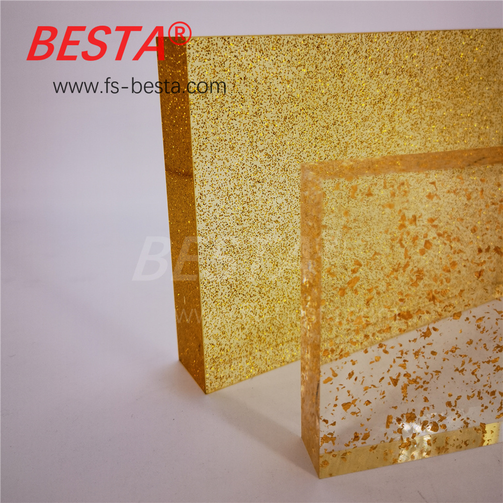 1220x2440mm Glitter Acrylic Sheet 3mm Customized Design Virgin Grade