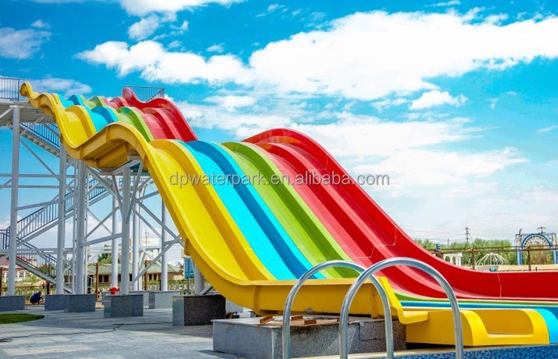 Customized Mat Racer Water Slide FRP Fiberglass Large Water Slides For Adults