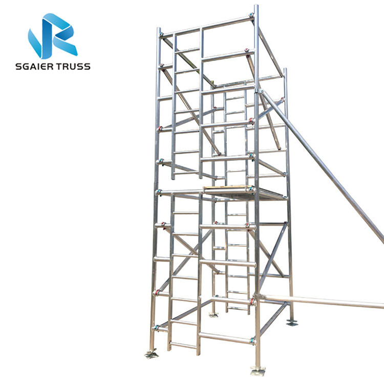 Aluminium Alloy Scaffold Tower , Durable Extension Ladder Scaffolding Beam