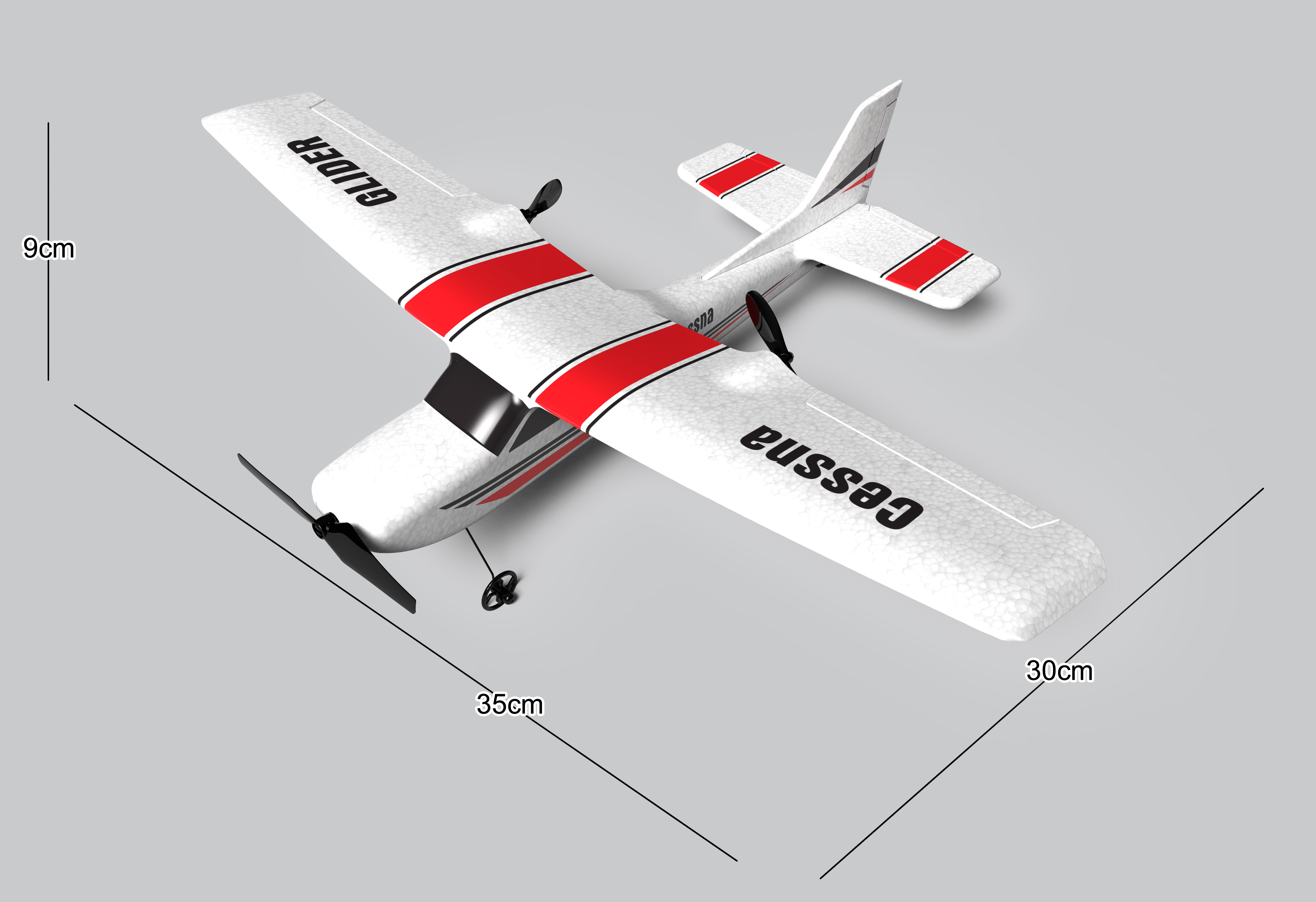 2.4G EPP Remote Control RC Airplane RTF RC Airplane Fixed Wing Built In Gyro Kit