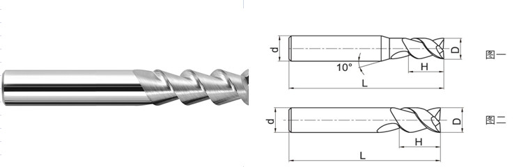 2/4/6 Flute Solid Carbide End Mills High Precision CNC End Mill Bits For Aluminum
