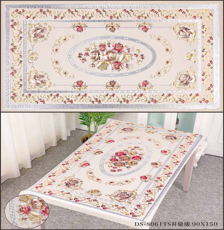 Rectangle Custom PVC Table Cloth Cover Roll for Oil Proof and Waterproof Protection