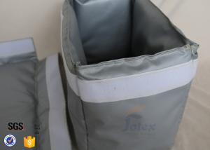 China 300℃ Industrial Fiberglass Jacket Removable Thermal Insulation Cover Grey wholesale