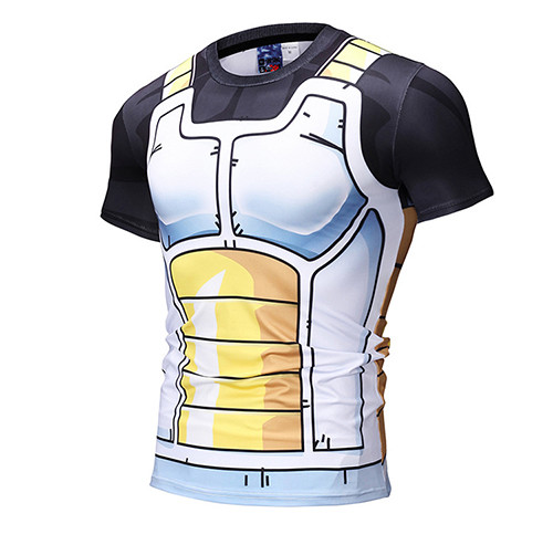 Soft T Shirt For Teenager Boy Anime Clothing Super Saiyan Vegeta Fashion Summer Tee Tops