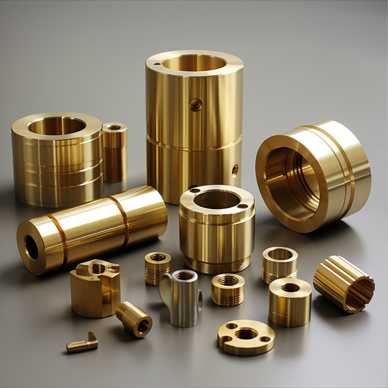 Customized CNC Brass Parts , Metal Turning Services 0.005mm Tolerance