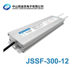China J-STAR Waterproof 12500mA 25 Amp 300 Watt Constant Voltage 170-260Vac 12V wholesale