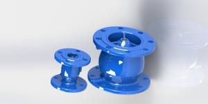 China Blue Anti Water Hammer Ductile Iron Non Slam Check Valve wholesale