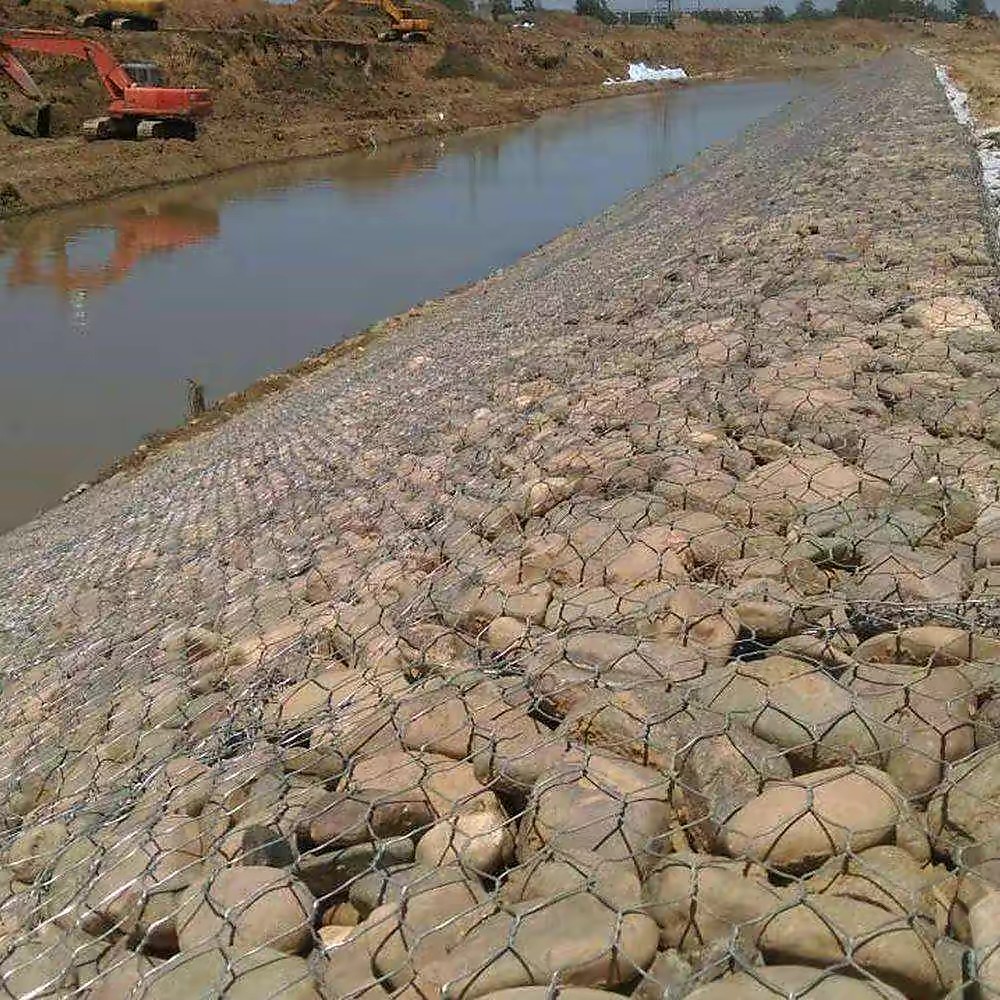 2x1x1m Woven Galfan Gabion Box And Gabion Basket