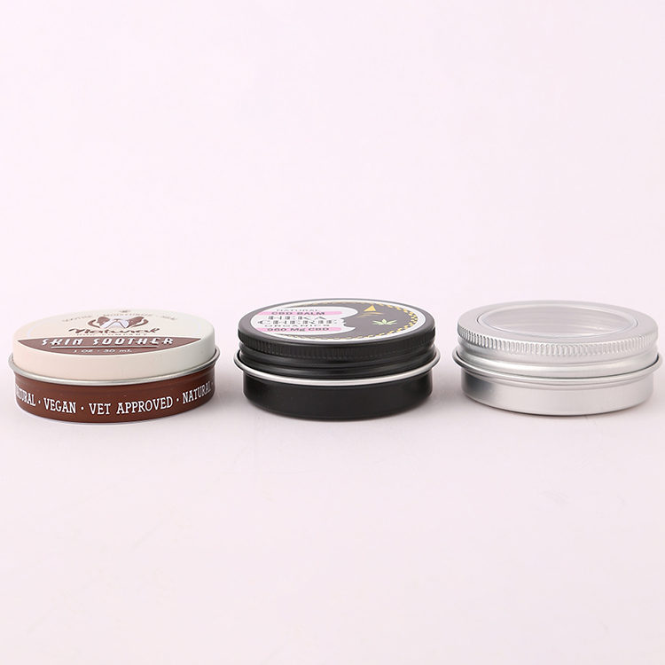 Custom Black Aluminum Candle Tin Metal Case for Solid Scented Candle 6 oz With Lids Food Storage Box Industrial Food