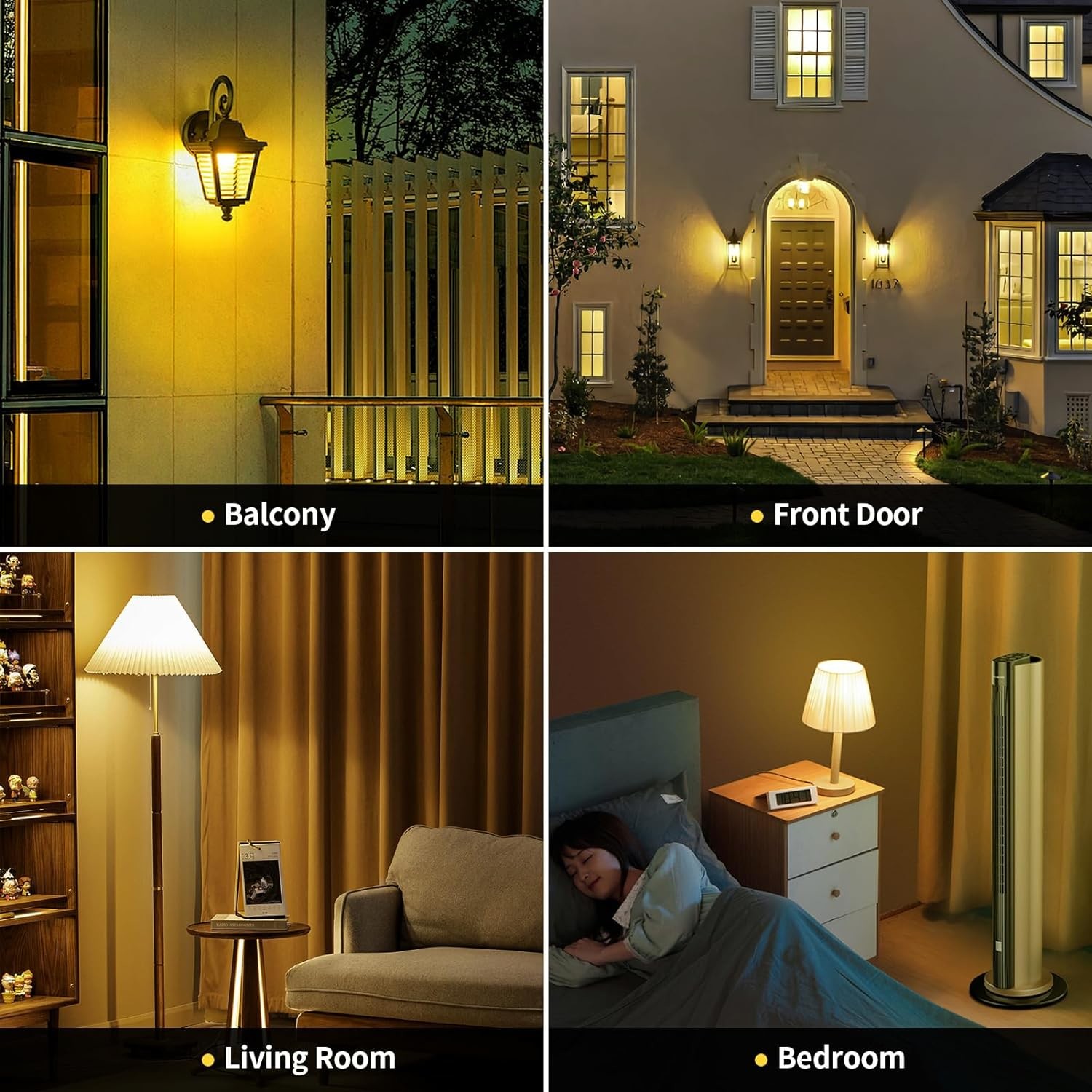 Dimmable Amber LED Bulbs For Enclosed Fixtures With Long Life Span - E26 Base