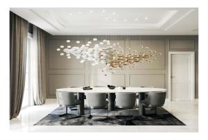 China Customized Hotel Lobby Oval Art Chandelier Glass Extra Large Chandeliers wholesale