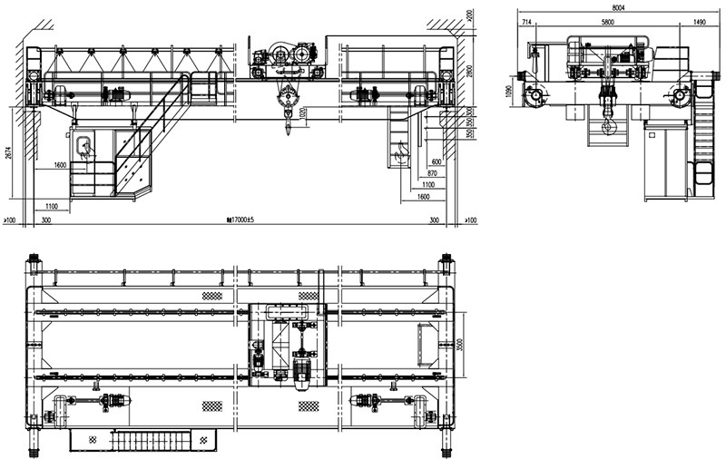 OEM QD Model Electric Overhead Crane With CE Certification