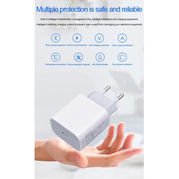 5V 9V 12V 18W Fast Wall Charger Qualcomm 3.0 Quick Charger European Adapter