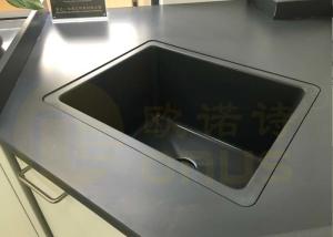 China Chemistry Laboratory Drop In Sinks Dark Grey Color Size 415 * 340 * 260mm wholesale