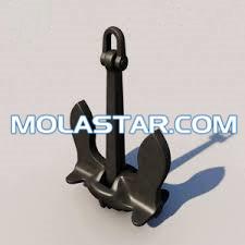 China Molastar New Design Baldt Stockless Steel Boat Anchors For Sale Marine Ship Baldt Anchor Stockless Anchor For Marine wholesale