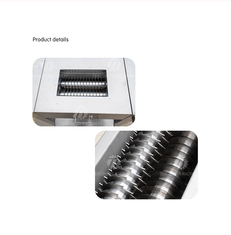 380V 2.2KW Canteen fresh meat slicing machine chicken neck duck neck slicing machine meat slicing machine
