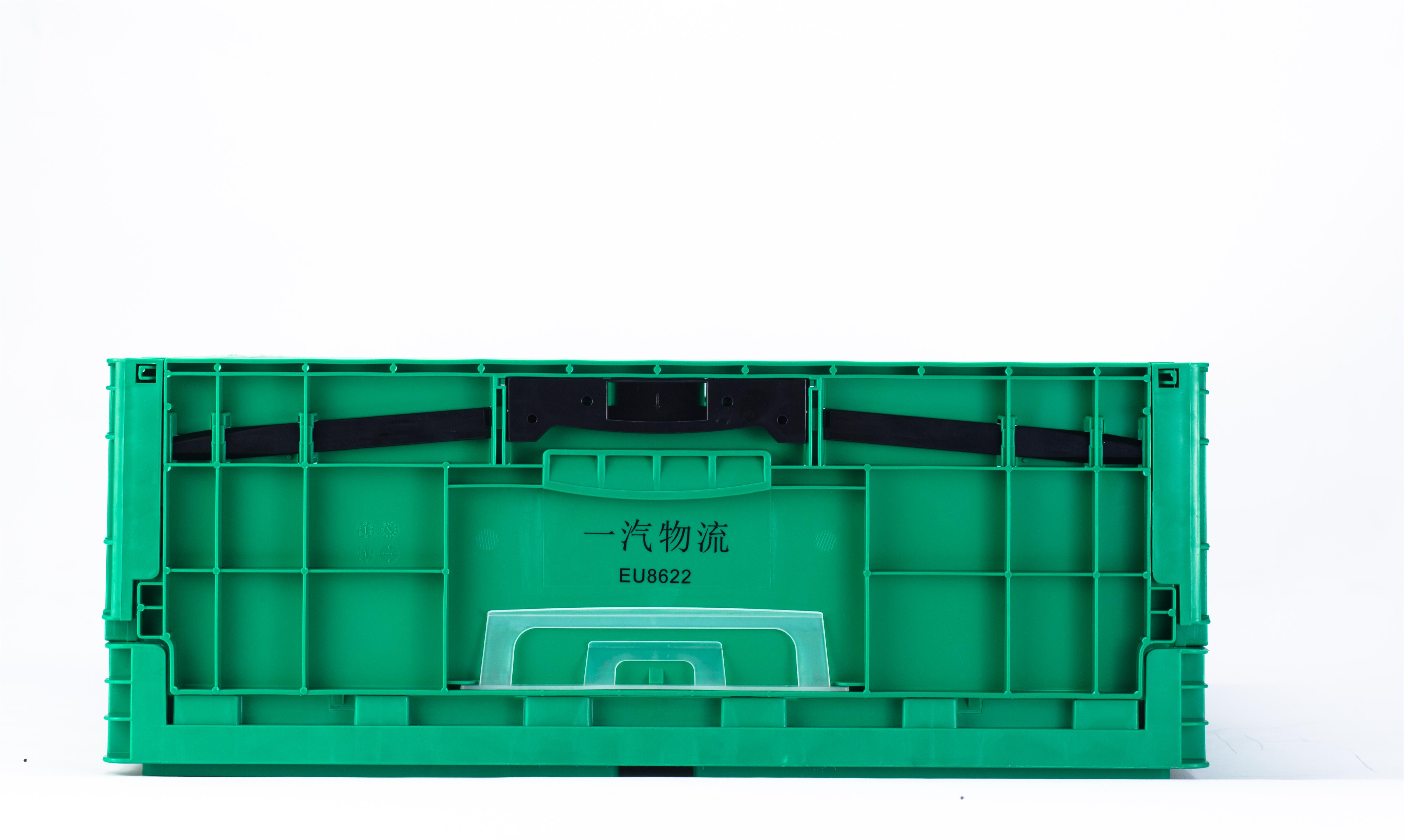 EU Industry Turnover Foldable Solid Storage Crate in Solid Box Style with Foldable Design