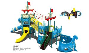 China Inclusive Children Playground Equipment Kids Pirate Ship Theme Play Structure wholesale