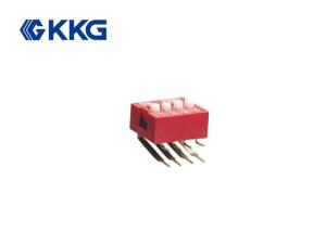 China 25mA 3 Position Dip Switch , 6 Pin Dip Switch PBT Plastic Base 5,000 Cycles wholesale