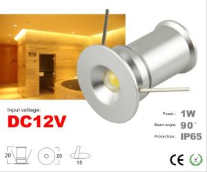 China DC12V Waterproof IP65 recessed Mini LED light 1W Spotlight Ceilling light wholesale