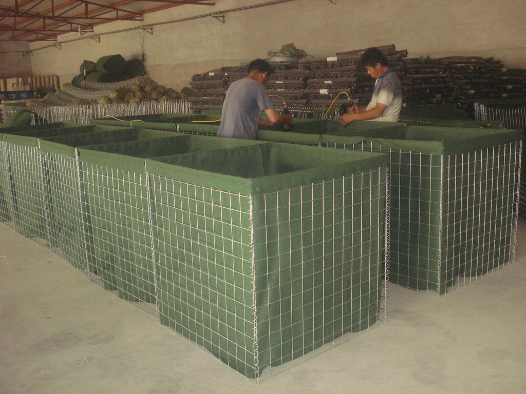 100*100mm Galvanized HESCO Baskets Brown Hesco Bag