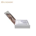 White Printing Paper Cosmetic Paper Box Magnetic Closure Packaging Box With EVA