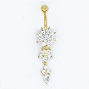 China 14G Gold Flower Body Piercings Jewellery wholesale