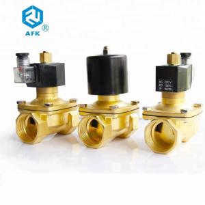 China Normally Open Water Solenoid Valve Pilot Type Brass 2 Way For Water Gas Oil 11/2&quot; wholesale