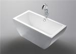 Luxury Freestanding Acrylic Tub , Clear 1500mm Stand Alone Soaker Tub