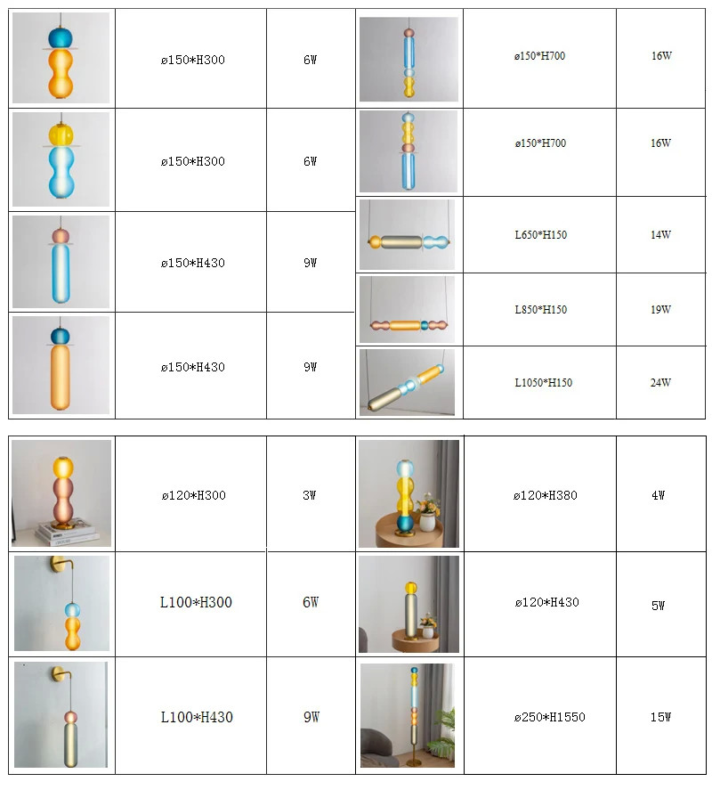 Scandinavian glass pendant lights Minimal colorful lampshade bedside lamp(WH-AP-582)
