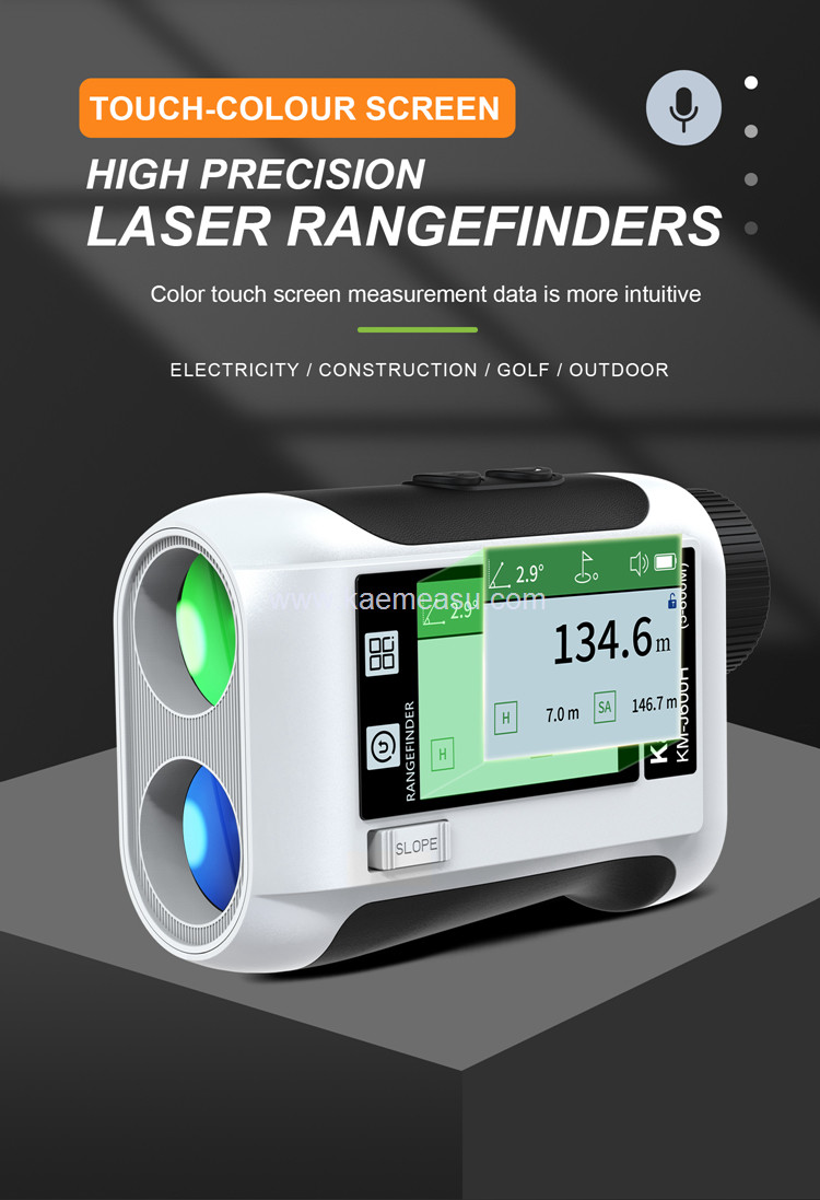kaemeasu Multifunctional Laser Rangefinder Data Broadcast Golf Range Finder Telescope J800