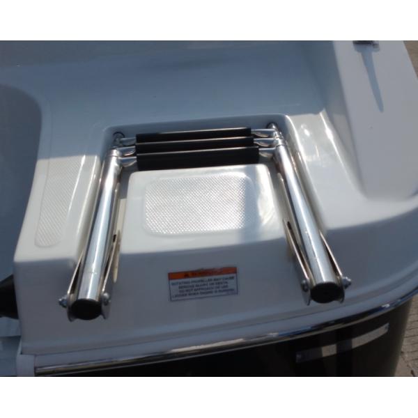 Custom 3 Step Boat Ladder Stainless Steel Under Platform Telescoping Swim Ladder
