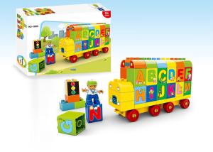 China Toddler Role Play Learning Building Blocks / Kids Educational Toys W / Train Dump Truck wholesale