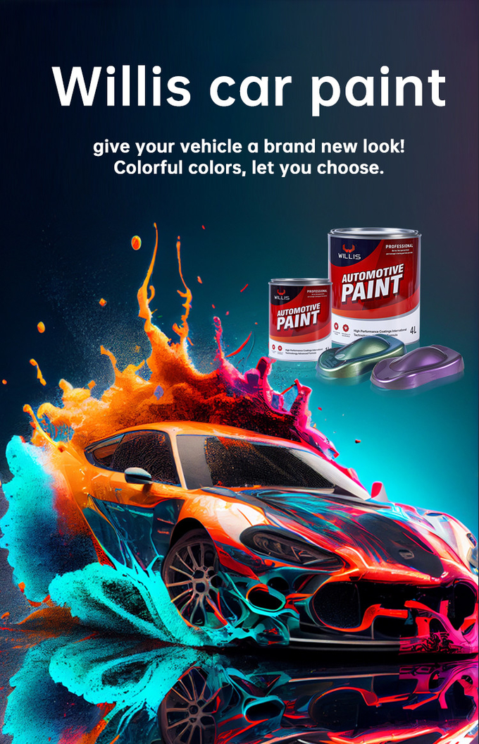 Blue Fast Drying Solid White 1K Base Auto Refinish Paint Metallic Blue Car Paint 	Spray Primer Metallic Auto Paint Color 2