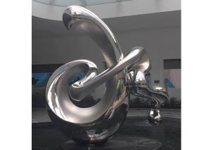 China Large Size Contemporary Art Abstract Stainless Steel Sculpture Polished Finish wholesale